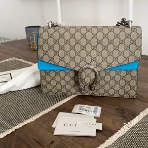 Gucci Dionysus Medium GG Supreme with Turq…